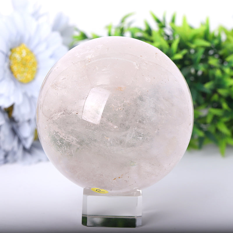 Clear Quartz Crystal Sphere 2.5-4 Inch Healing Orb