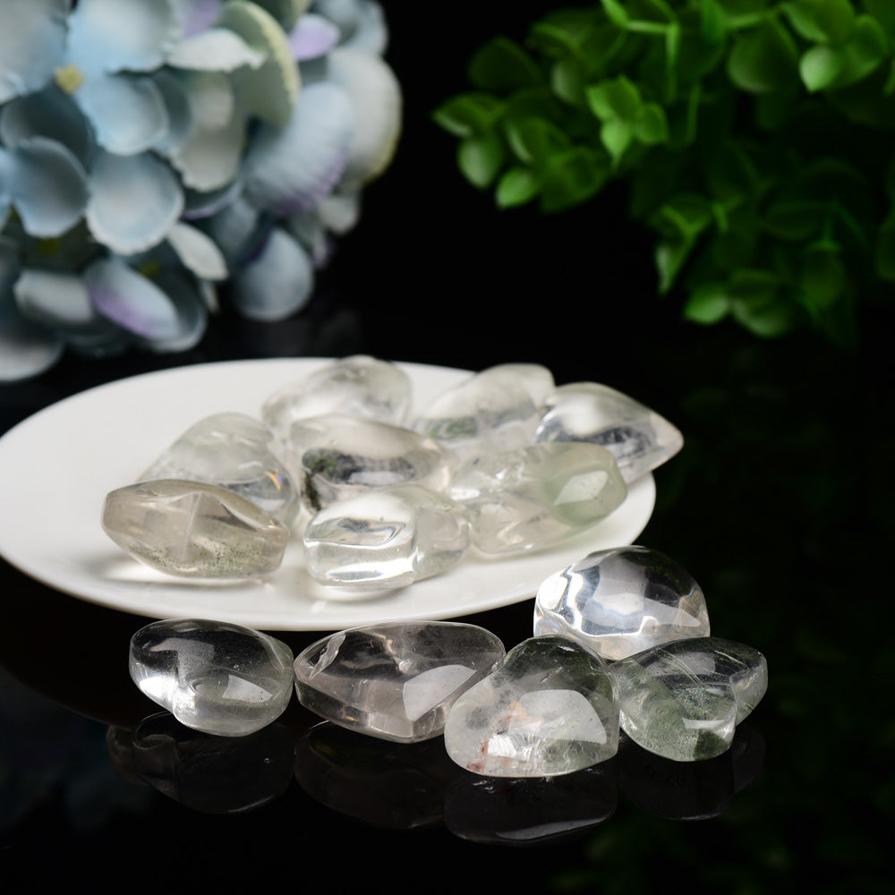 Clear Quartz Heart Crystal Carving 1.2-1.5 inch for Healing