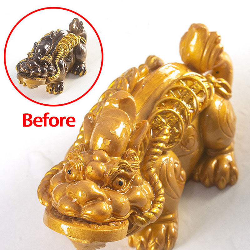 Color Changing Small PiXiu Resin Wealth Figurine 11cm