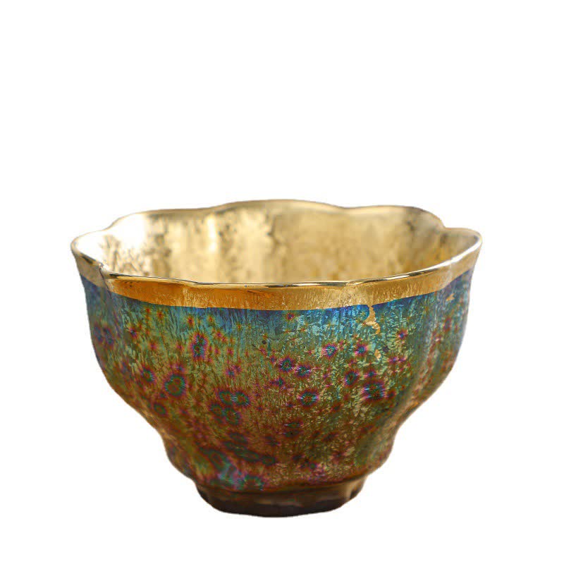 Colorful Ceramic Chinese Tea Cup 135ml Handcrafted Artistry