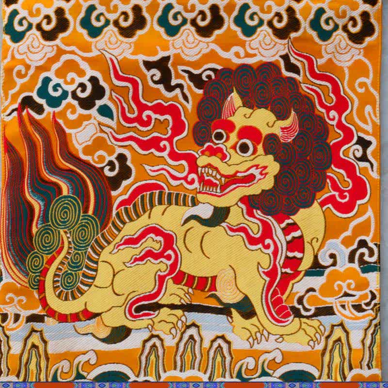 Colorful Kirin Wall Art | Feng Shui Spiritual Decor 30cm