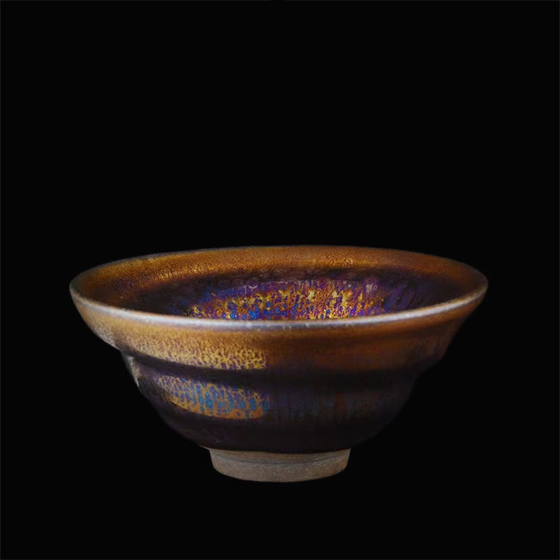 Colorful Milky Way Jian Zhan Ceramic Tea Cup 10.5cm