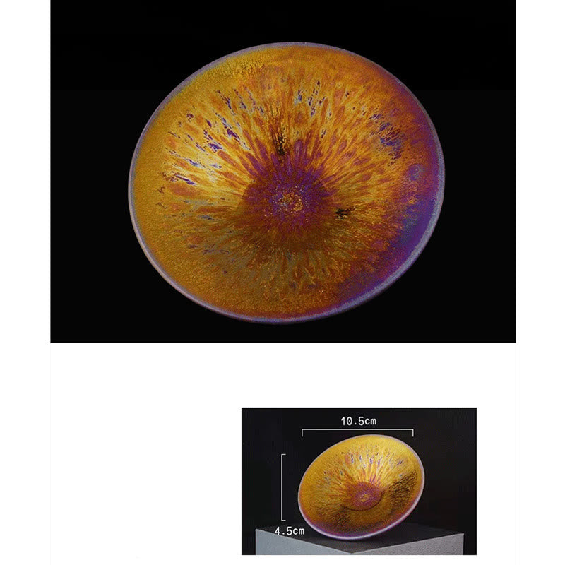 Colorful Milky Way Jian Zhan Ceramic Tea Cup 10.5cm