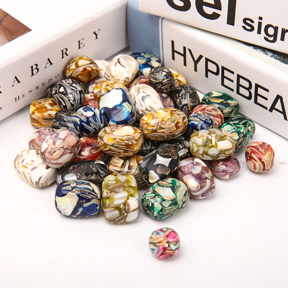 Colorful Mixed Tumbled Stones 1.5-2.5cm Polished Crystals