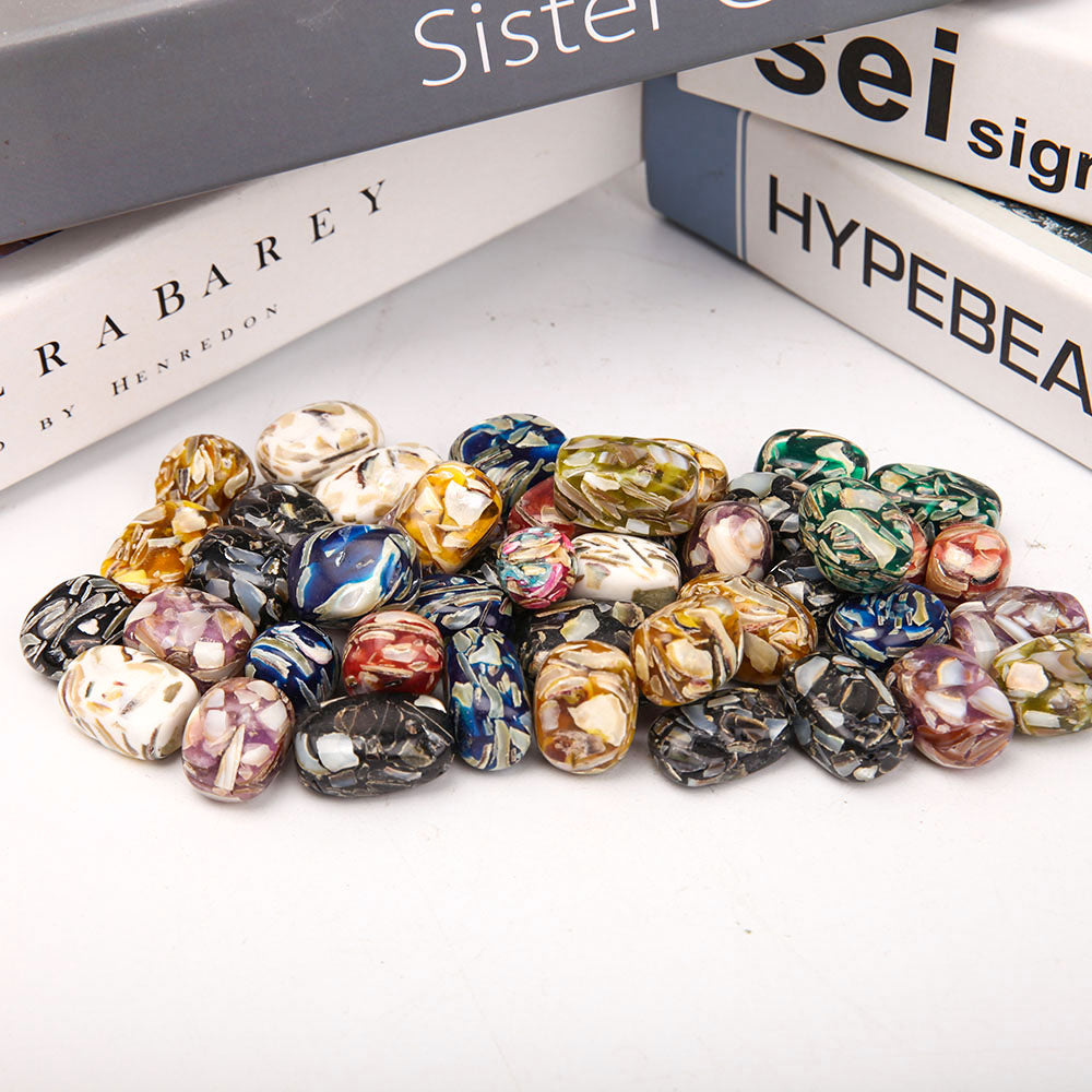 Colorful Mixed Tumbled Stones 1.5-2.5cm Polished Crystals