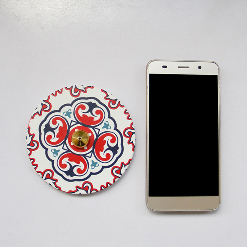 Colorful Pattern Ceramic Incense Stick Burner 10cm