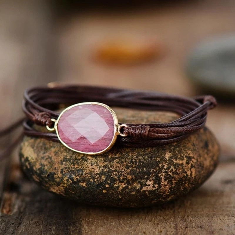 Compassionate Rhodonite Bracelet