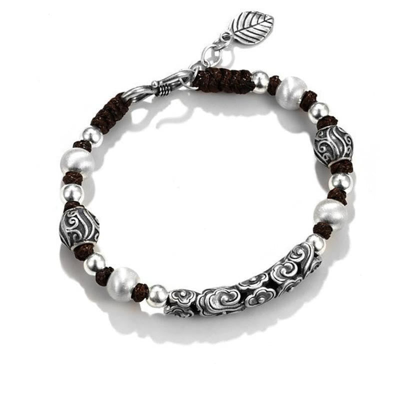 Copper & 999 Sterling Silver Auspicious Cloud Spiritual Bracelet