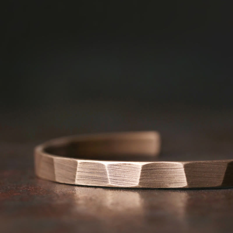 Copper Adjustable Cuff Bracelet for Wealth & Balance | Spiritual