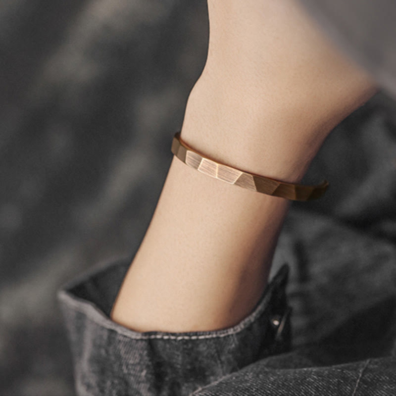 Copper Adjustable Cuff Bracelet for Wealth & Balance | Spiritual