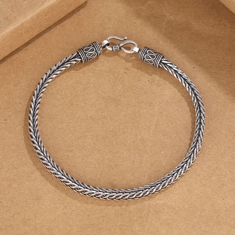 Copper Dragon Bracelet with Vintage Keel Design for Wealth