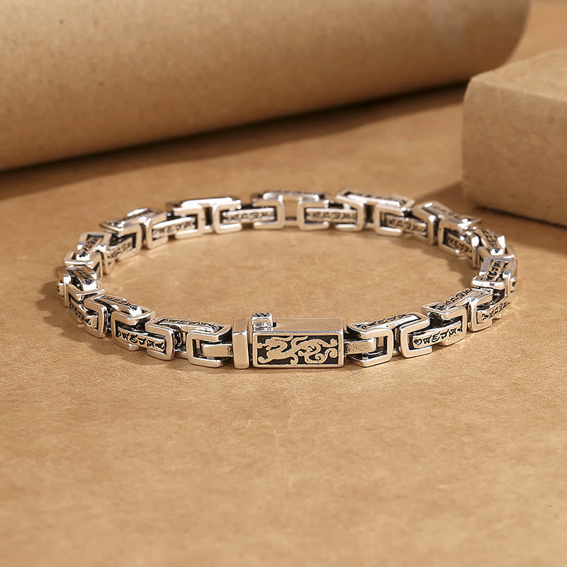 Copper Dragon Om Mani Padme Hum Bracelet | Success & Protection