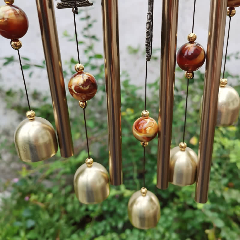 Copper Dream Catcher Wall Hanging | Elephant Chimes for Healing