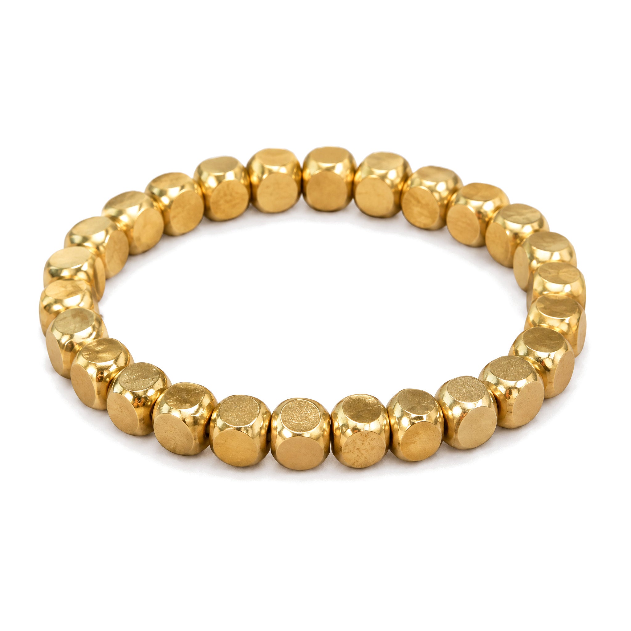 Copper Good Luck Healing Bracelet 6mm, Copper, all wrist sizes, on a white background