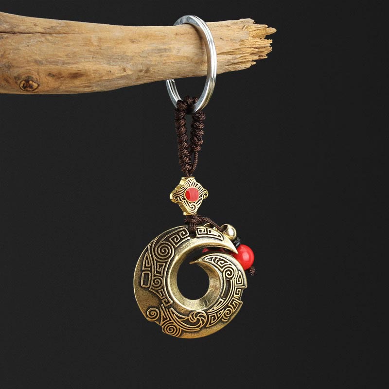 Copper Key Chain for Good Luck & Wealth | Spiritual Jewelry