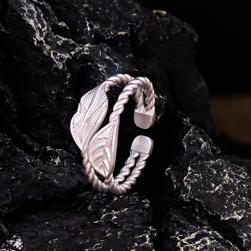 Copper Leaf Ring - Wealth & Prosperity Symbol