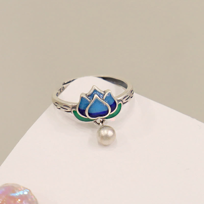 Copper Lotus Ring | Adjustable Enlightenment Symbol