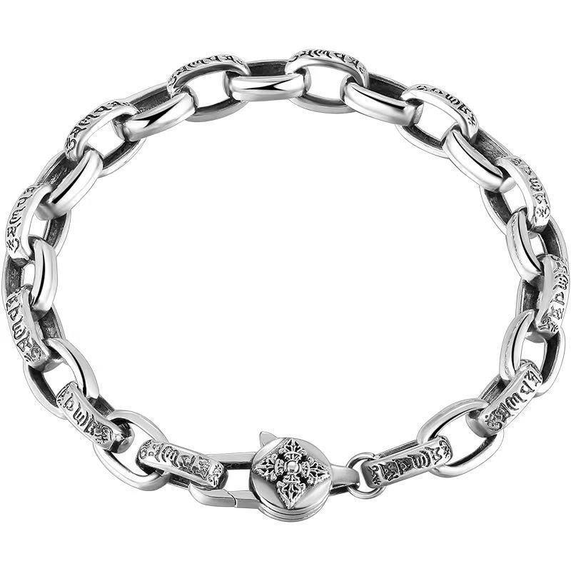 Copper Om Mani Padme Hum Wisdom Bracelet 18-22cm Unisex