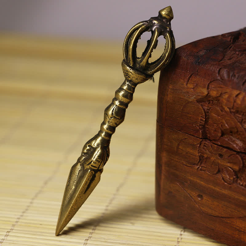 Copper Tibetan Dorje Vajra - Spiritual Power Meditation Tool