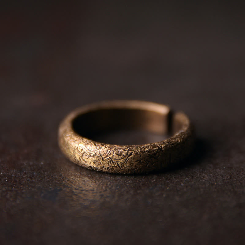 Copper Tibetan Vintage Adjustable Luck Couple Ring