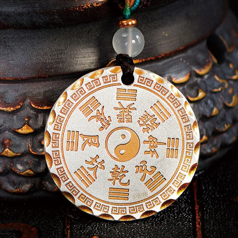 Copper Yin Yang Bagua Mountain Ghost Spend Money Necklace