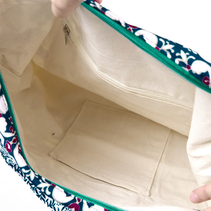 Cotton Crossbody Bag for Yoga | Durable Shoulder Bag 43cm