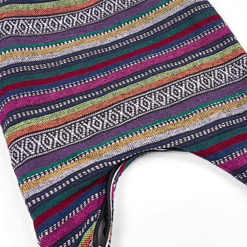 Cotton Stripes Pattern Crossbody Bag | Durable Yoga Bag