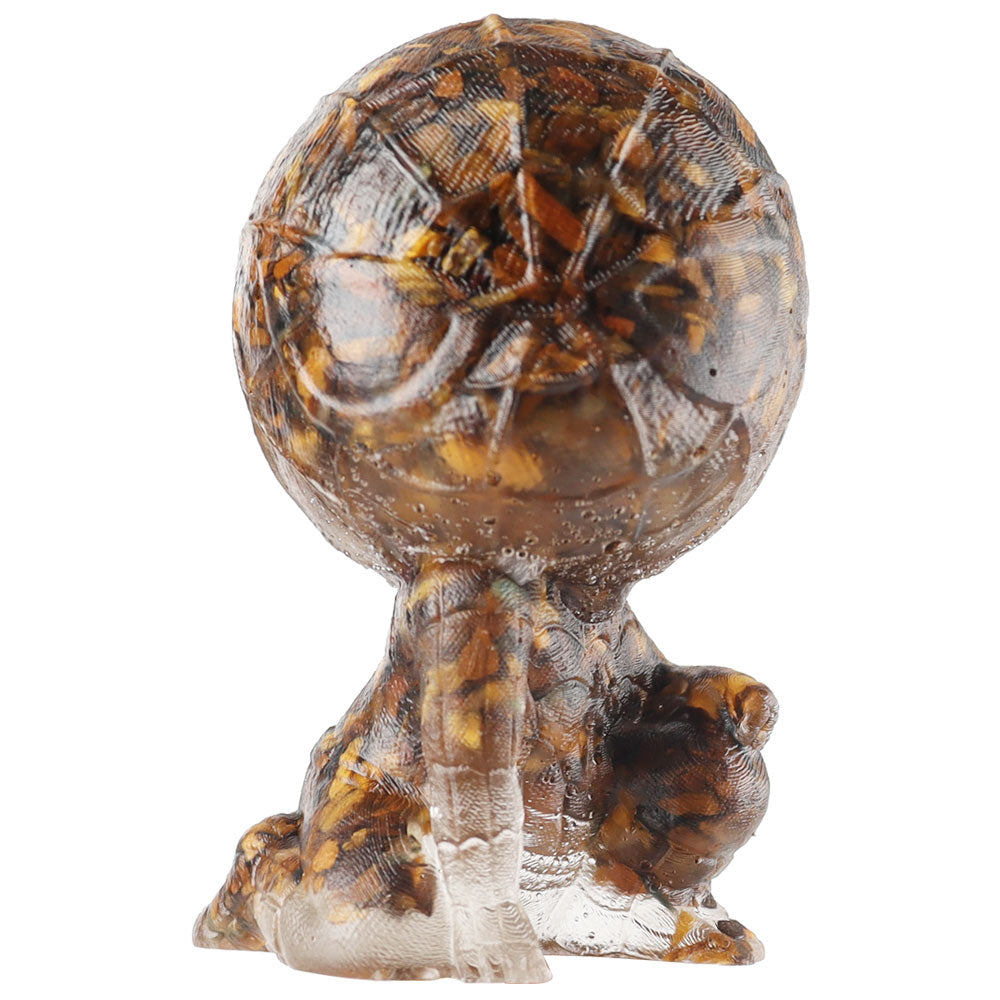 Crystal Figurine Spider Man Style in Tiger's Eye Stone