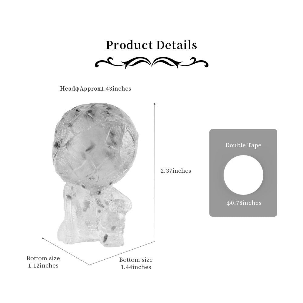 Crystal Figurine Spider Man Style in Tiger's Eye Stone