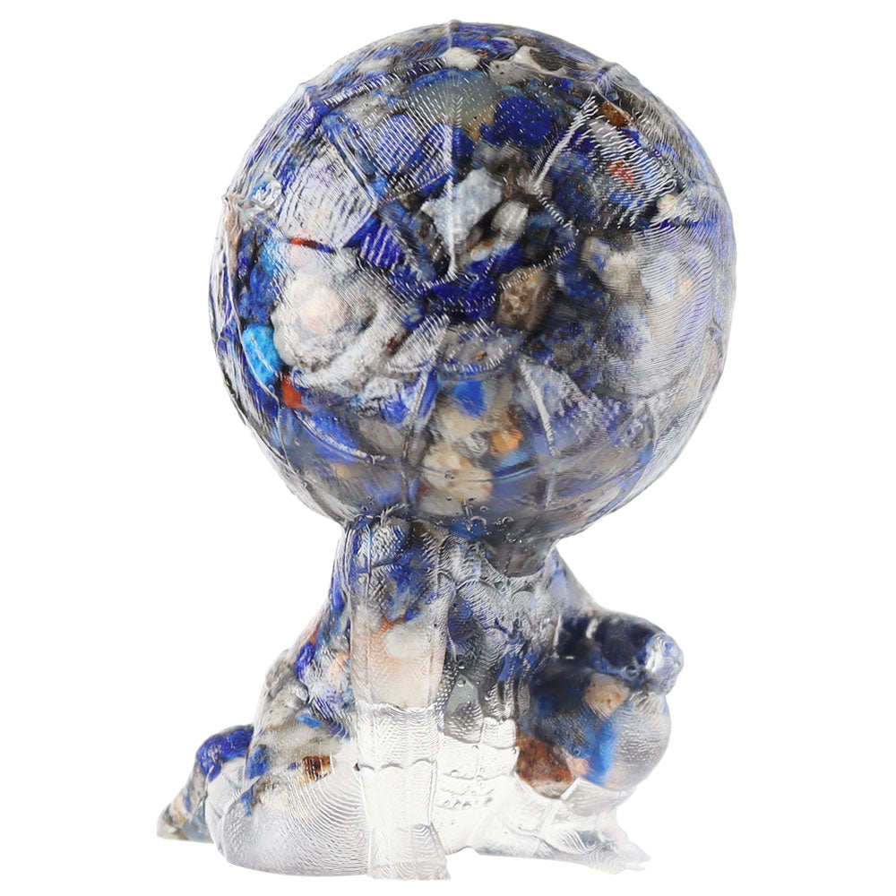 Crystal Figurine Spider Man Style in Tiger's Eye Stone