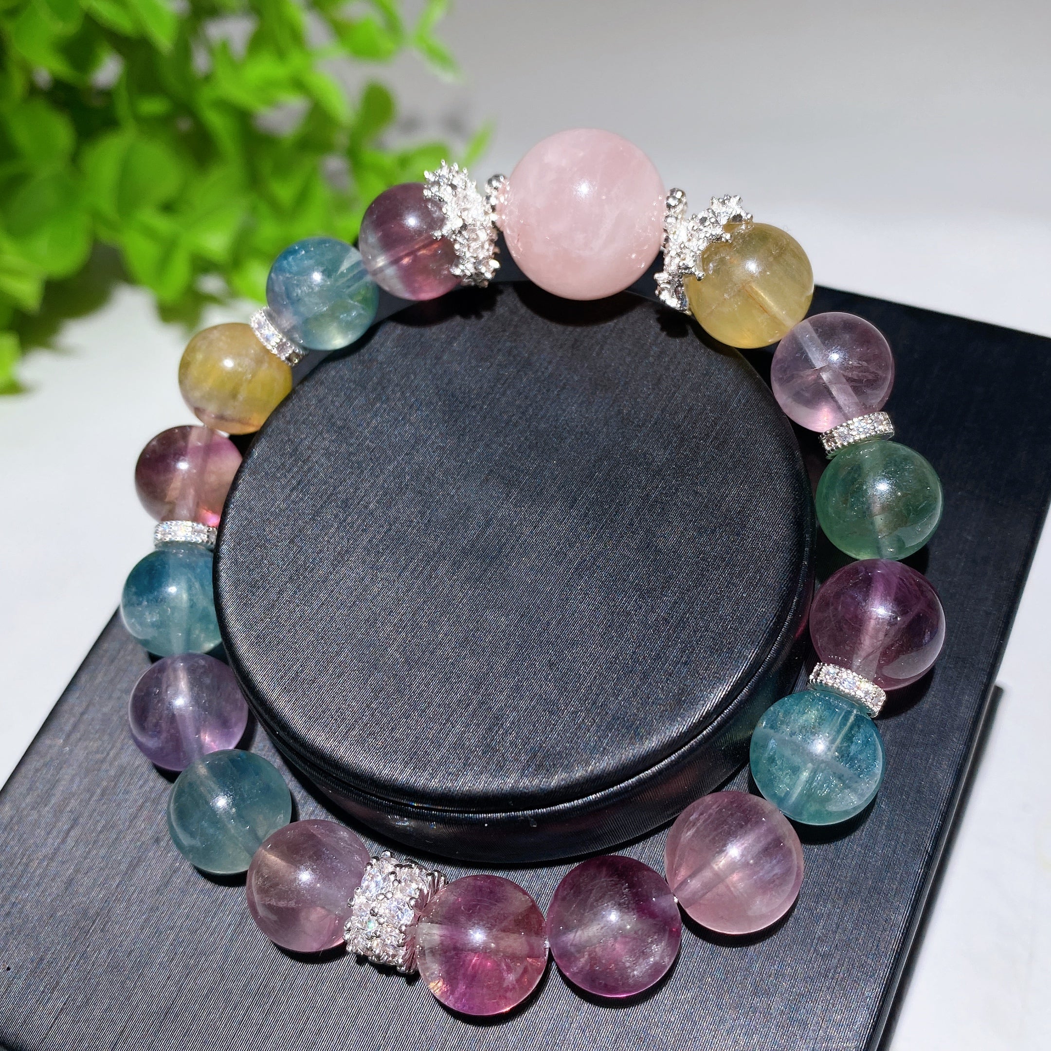 Crystal Healing Bracelet 10-16mm Beads for Spiritual Balance