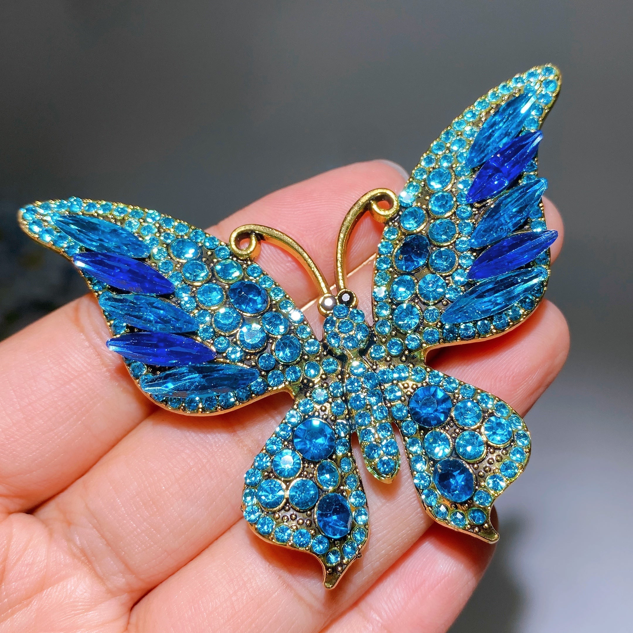 Crystal Healing Brooch 30-92mm Healing Crystal Pin