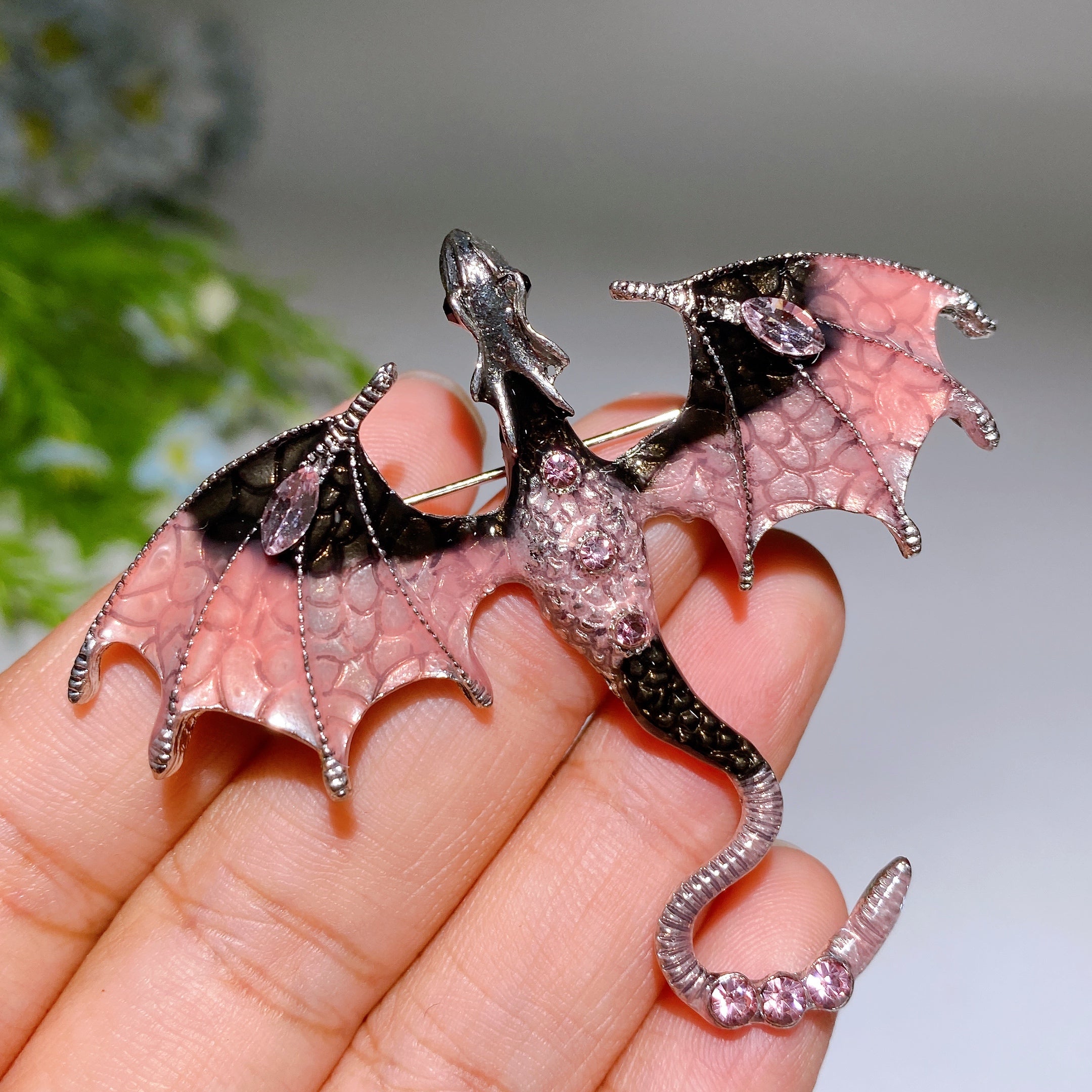 Crystal Healing Brooch 30-92mm Healing Crystal Pin