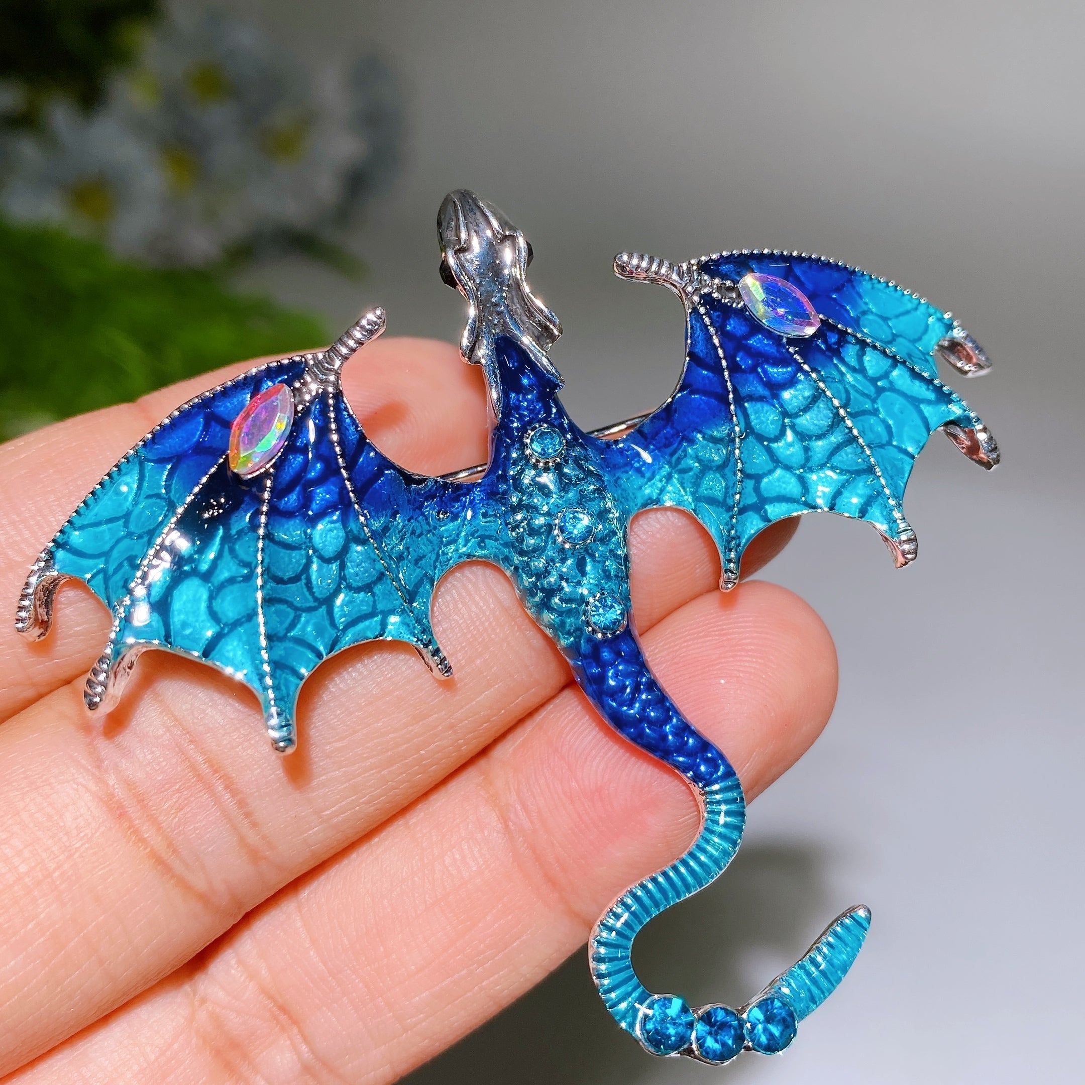 Crystal Healing Brooch 30-92mm Healing Crystal Pin