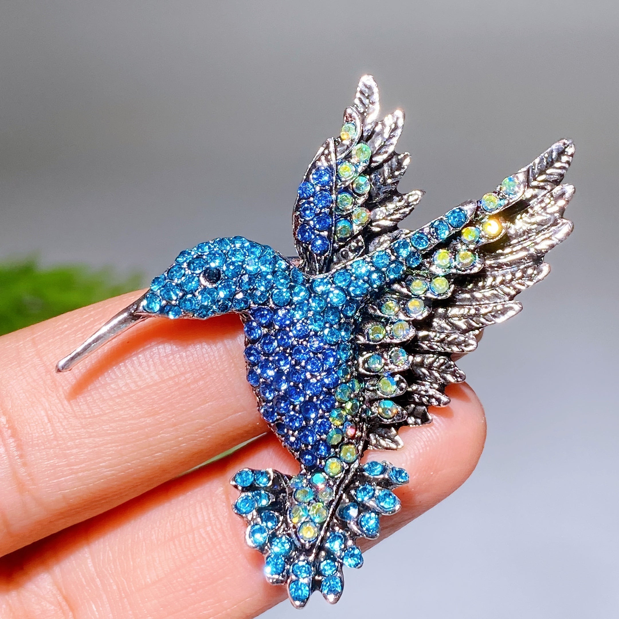 Crystal Healing Brooch 30-92mm Healing Crystal Pin