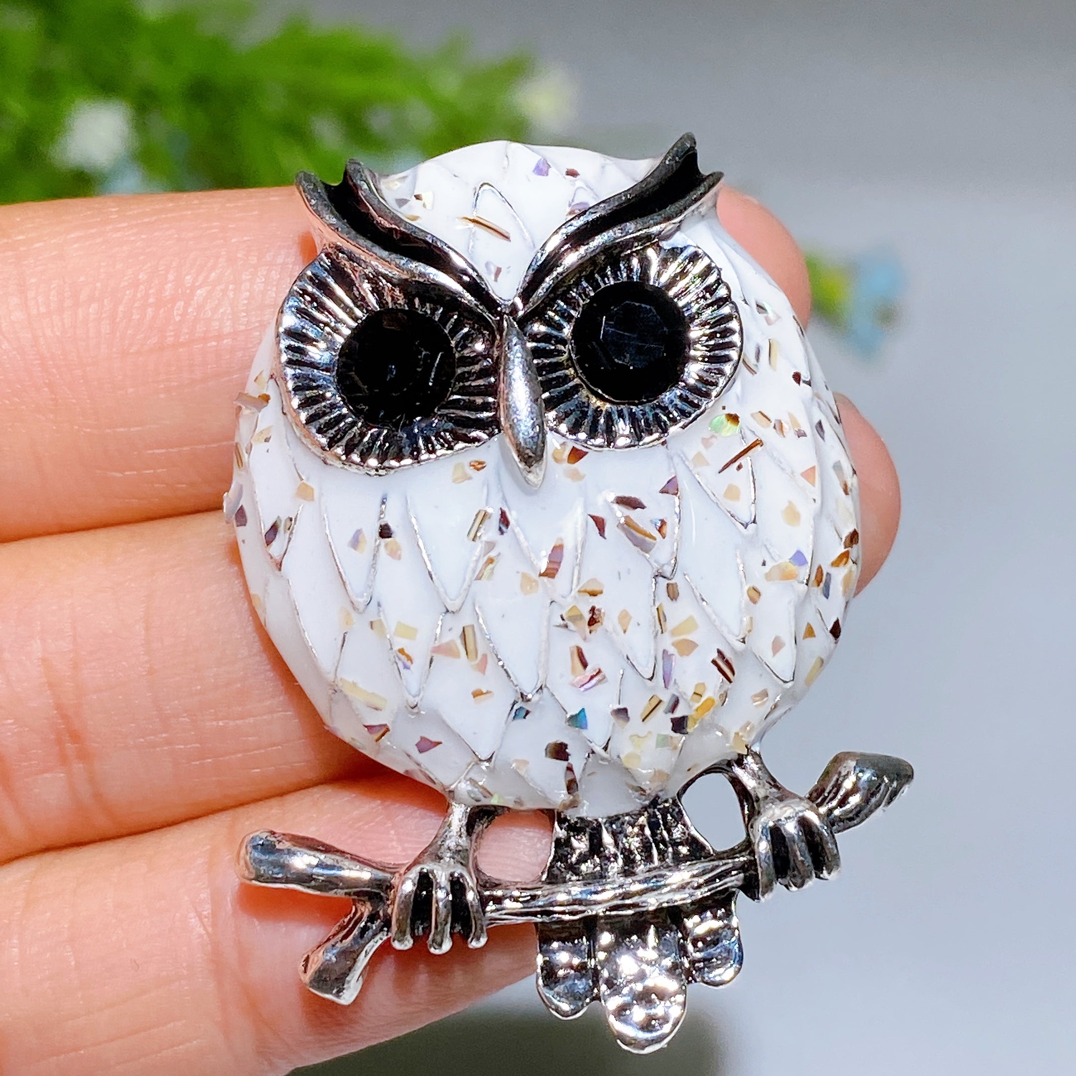 Crystal Healing Brooch 30-92mm Healing Crystal Pin