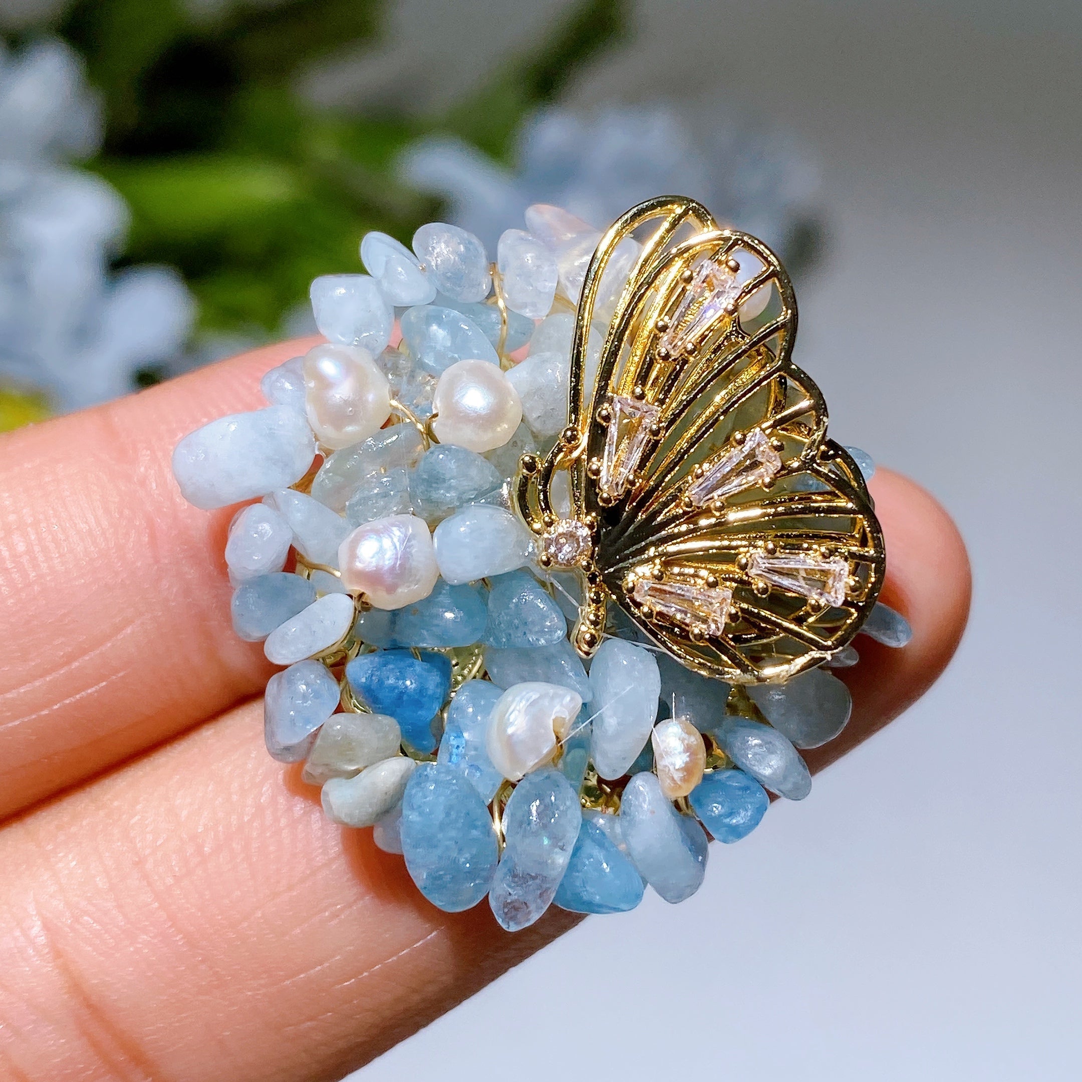 Crystal Healing Brooch 30-92mm Healing Crystal Pin