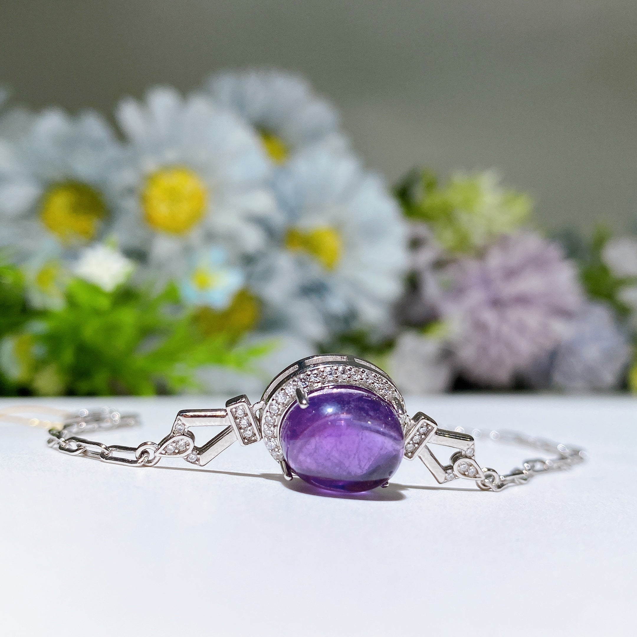 Crystal Healing Spiritual Bracelet with Natural Gemstones