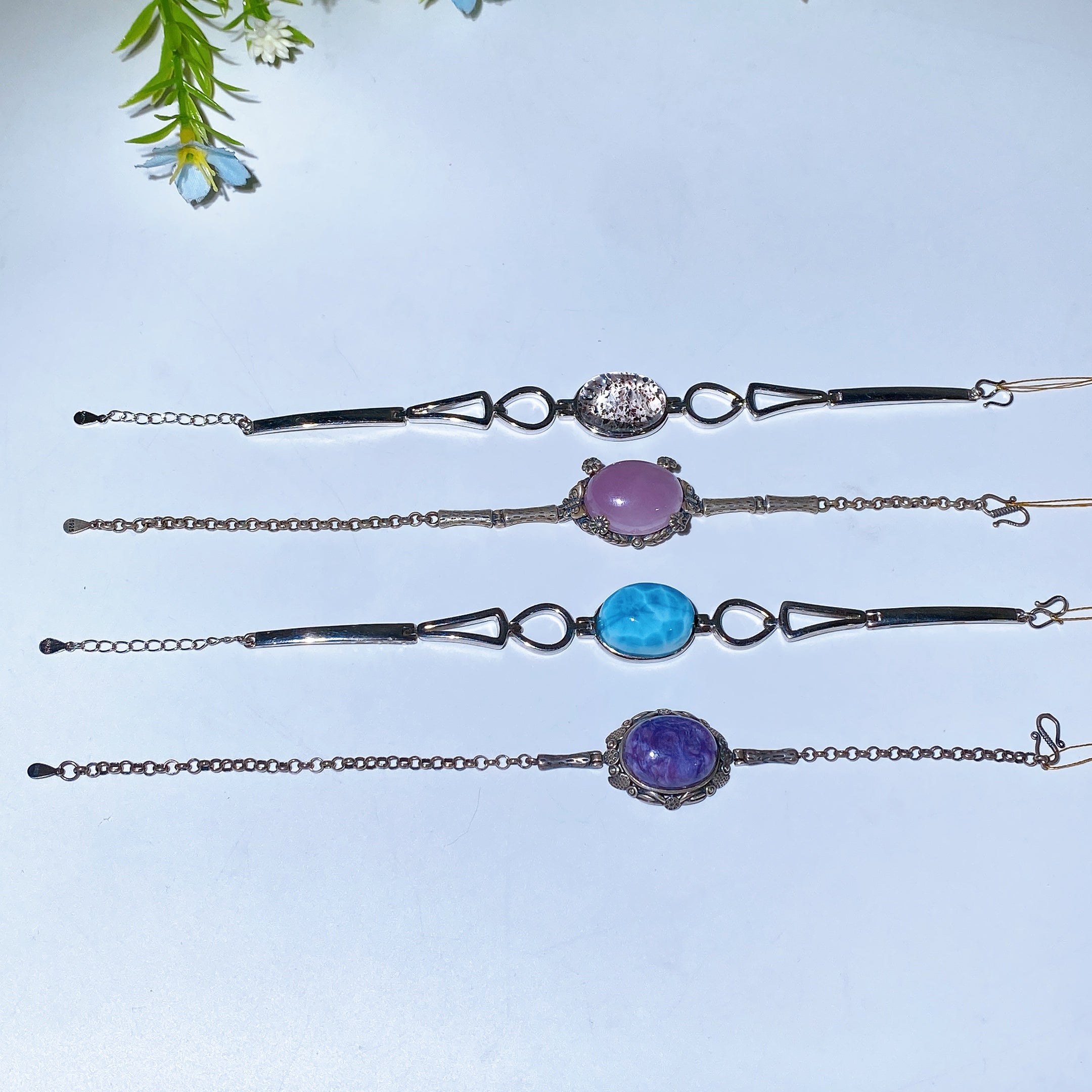 Crystal Healing Spiritual Bracelet with Natural Gemstones