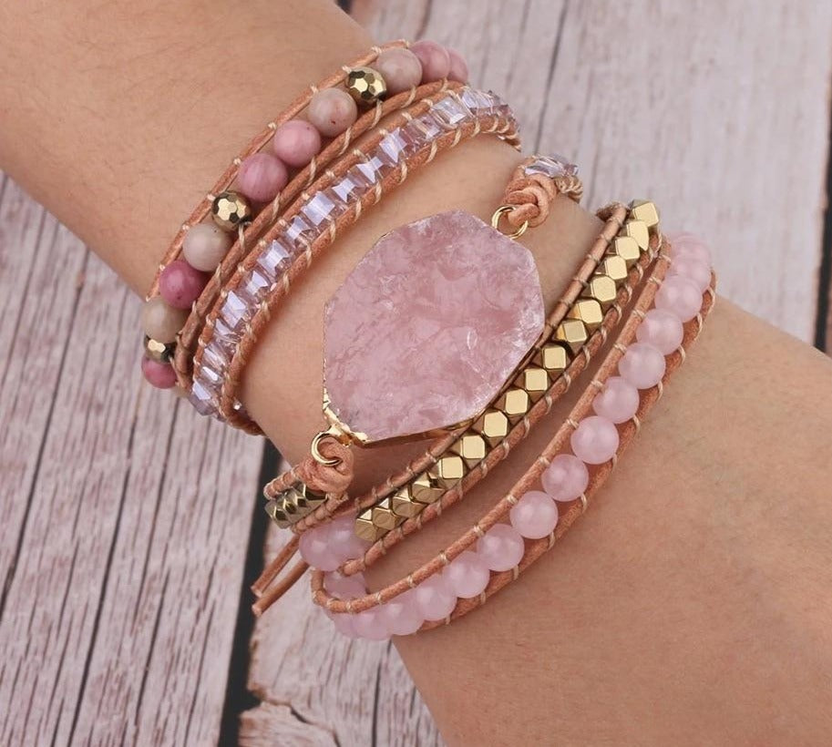 Crystal Love Connection Bundle - Gemstone Bracelets Set