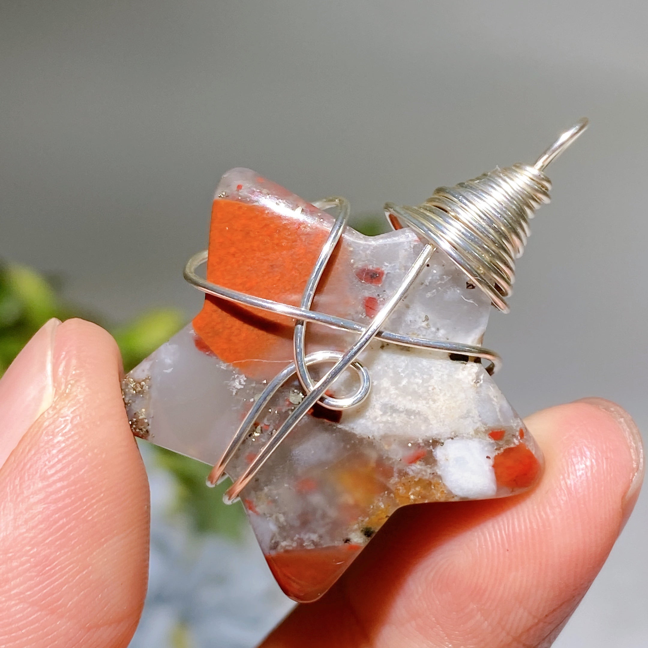 Crystal Star Pendant with Black Cord Necklace