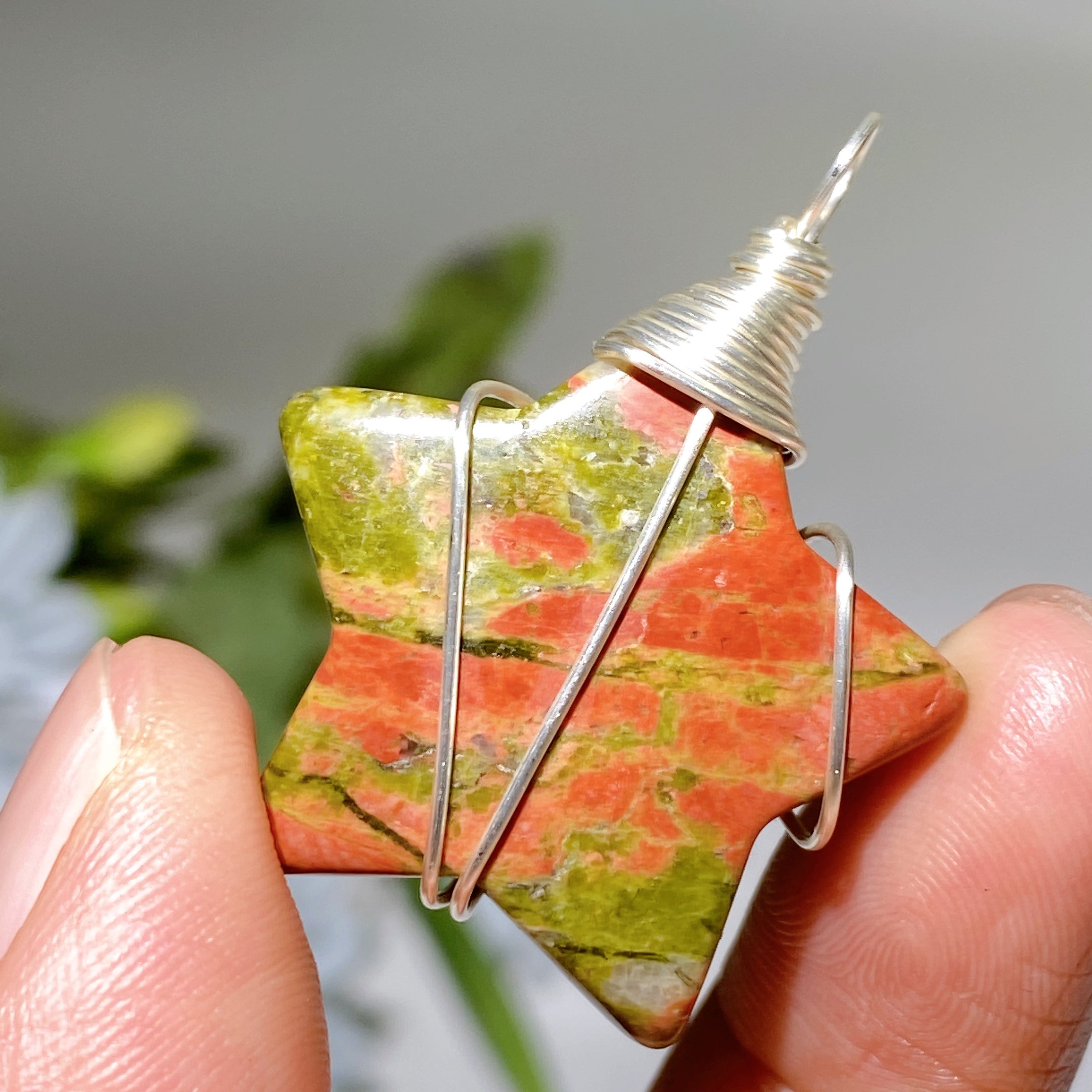 Crystal Star Pendant with Black Cord Necklace