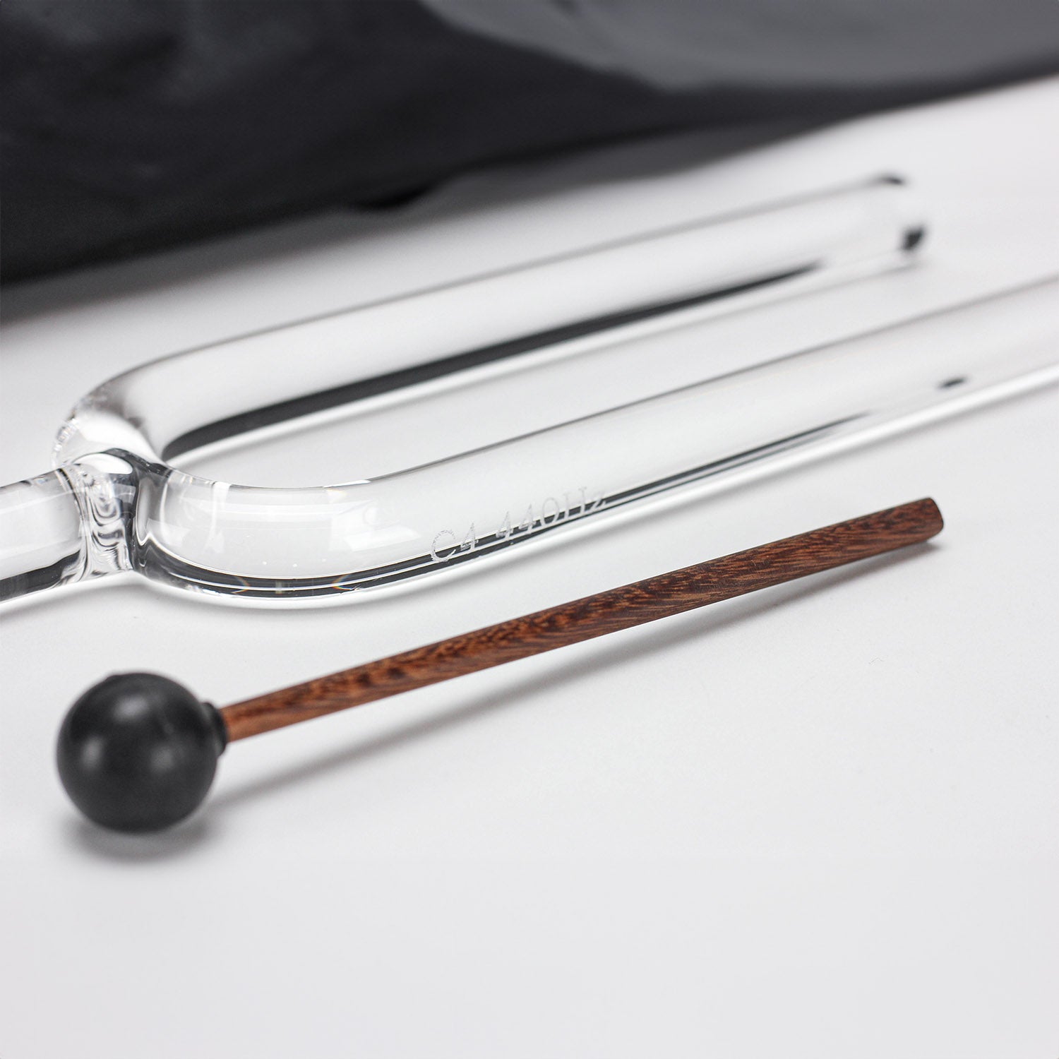 432 Hz Clear Crystal Tuning Fork for Healing