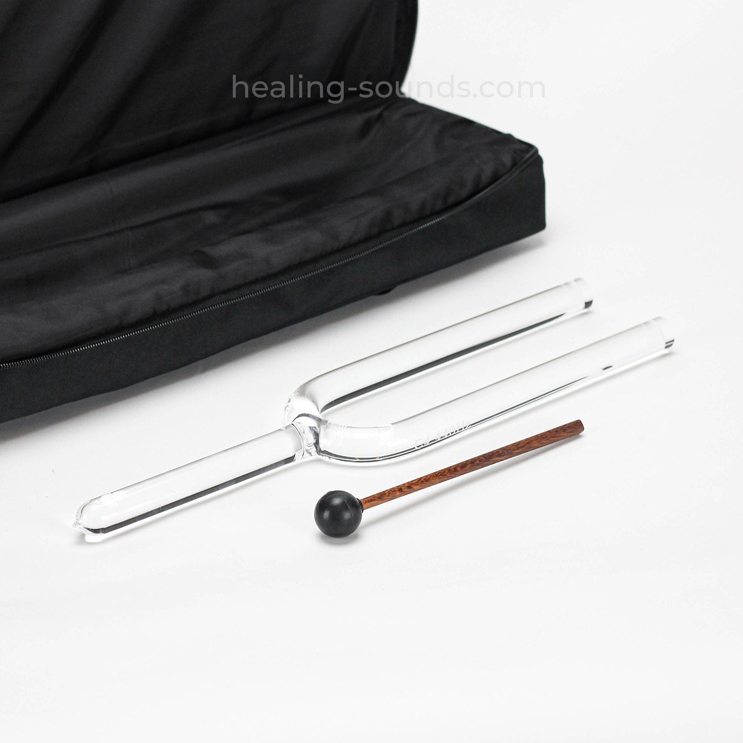 432 Hz Clear Crystal Tuning Fork for Healing