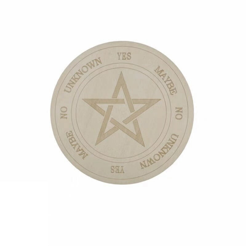 Crystal Wood Pendulum Board for Divination and Insight