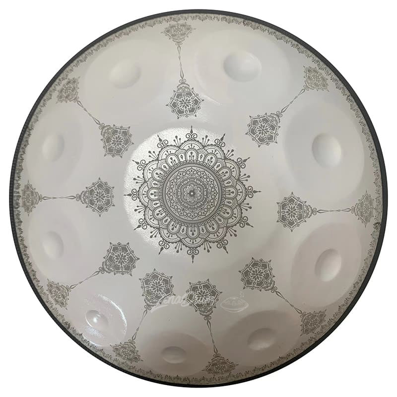 Decorative ceiling light fixture with mandala pattern for D Minor Kurd Handpan Drum