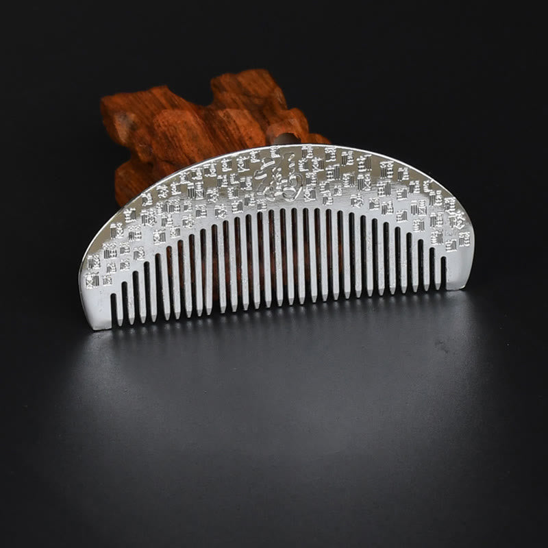 Lucky Dragon Phoenix Gold Alloy Comb for Protection & Strength