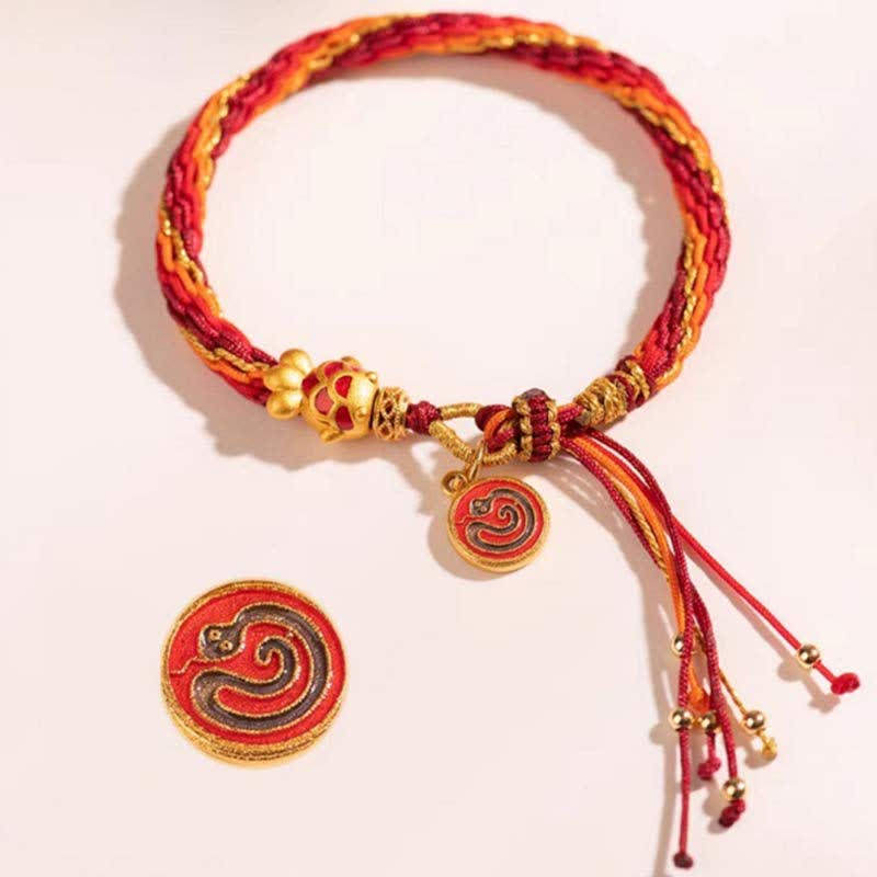 Chinese Zodiac Koi Fish Protection Red String Bracelet