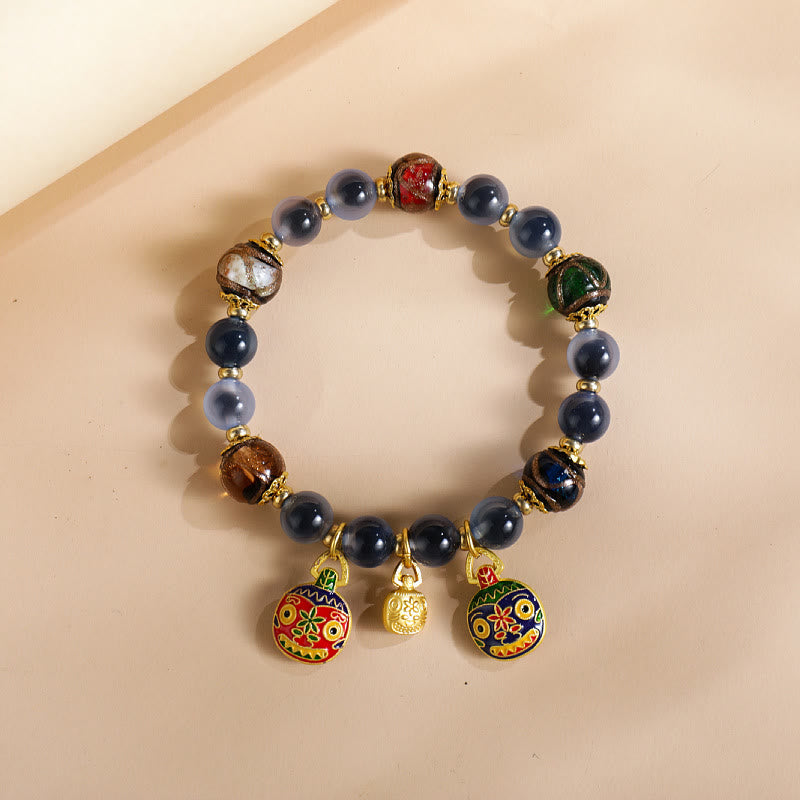 8mm Colorful Candy Agate Strength Bracelet