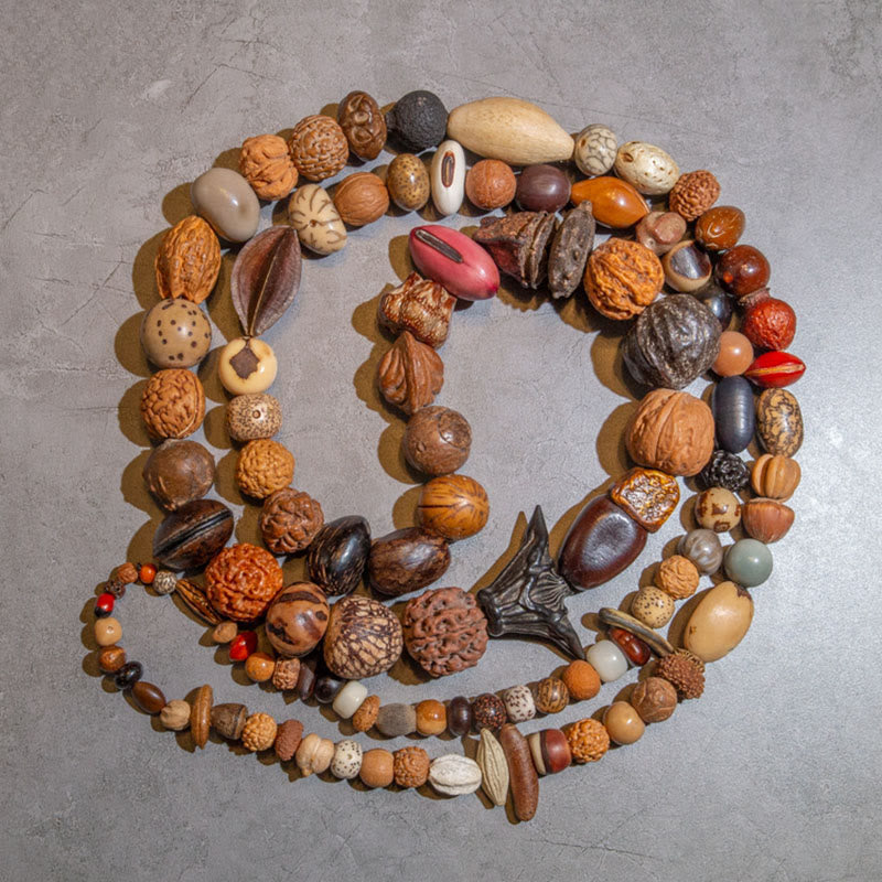 108 Beads Bodhi Seed Mala Bracelet for Luck & Wealth